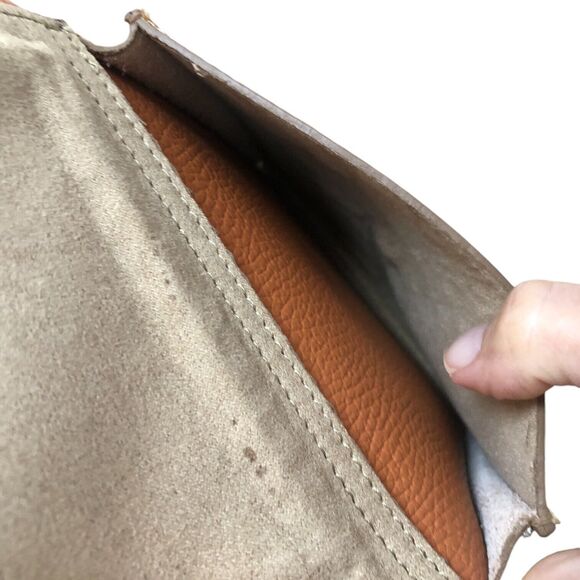 DIVINA FIRENZE BACKPACK/CROSSBODY ITALIAN PEBBLED LEATHER WITH CAMEL TAN TONES - Picture 8 of 16